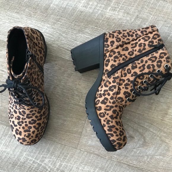 Soda Cheetah Military Lace-up Lug Combat Boot 6.5 - Picture 6 of 8